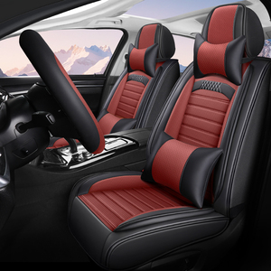 Housses de siège de voiture en soie effet miroir, ensembles intérieurs de luxe en cuir Nappa respirant, style professionnel, compatibles avec la plupart des modèles de véhicules - Product Image 2