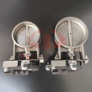 Vana ayarlanabilir egzoz çift Downpipe iniş borusu ile paslanmaz çelik egzoz vana kontrol kiti - Product Image 2