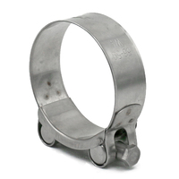 Collier de serrage haute pression à boulon unique en acier inoxydable pour tuyau de 20 mm