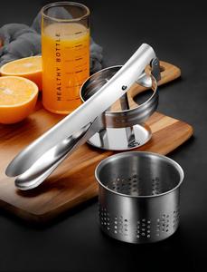 <span class=keywords><strong>Presse</strong></span>-purée en acier inoxydable avec panier grande capacité, <span class=keywords><strong>presse</strong></span>-fruits manuelle et <span class=keywords><strong>presse</strong></span>-aliments pour des purées de pommes de terre lisses - Product Image 3