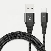 Câble de charge rapide USB 2.4A, câble de charge Micro USB type C, câble de transfert de données USB mobile