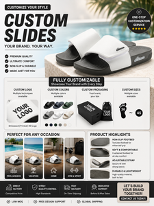Chaussures de plage Henghao, pantoufles d'intérieur pour hommes, tongs de plage antidérapantes, tongs personnalisées avec logo - Product Image 4