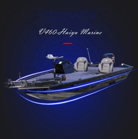 Bateau de pêche en aluminium soudage, bateaux avec Console centrale, basse et rivière, nouveau Design, 2022