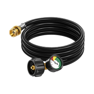 Adaptador de manguera de propano de baja presión de 6 pies, convertidor de 1lb-20lb para calentador Buddy/parrilla Weber Q/estufa <span class=keywords><strong>Coleman</strong></span>/Blackstone - Product Image 1