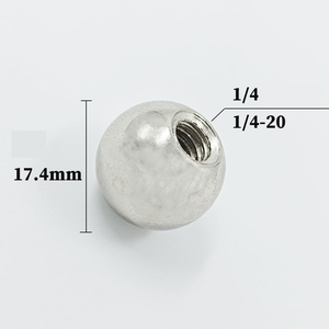 Testa a Sfera in Acciaio con Filettatura Femmina da 1/4" - Ricambio per Supporti Telefono/Tablet e Braccio Magico per Fotocamera - Product Image 4