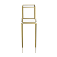 Vitrine de présentation de bijoux de luxe en bois, acier inoxydable et verre trempé Shangliang GT-11, design moderne, fabrication directe usine, OEM/ODM