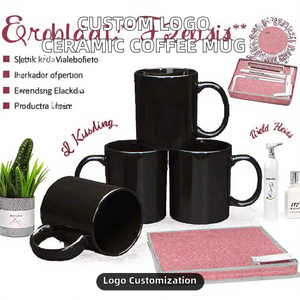 Mug en céramique personnalisé avec logo imprimé, design créatif par sublimation, tasse à café classique avec couvercle pour thé et café, idéal pour la rentrée scolaire - Product Image 2