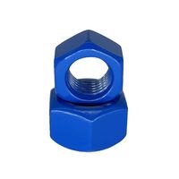 Écrou hexagonal en téflon bleu personnalisable, norme DIN934, acier au carbone, fixation à haute résistance au frottement pour usage automobile