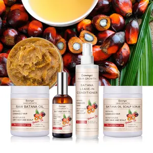 Private Label Natural Batana Oil Organic Promotes Hair Growth Repair Damaged Batana Oil Hair Shampoo And Conditioner Set