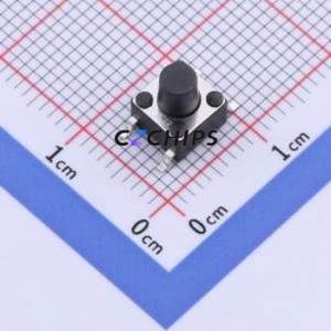 TS-1102SD-B-G-B Tactile Switch SMD-4P,6x6mm Switch Single Pole Single Throw Round Button 1.6N Vertical Mount - Product Image 1