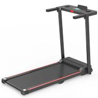 Poste de travail électrique mécanique avec tapis de course et bureau debout, pliable, en acier, design compact, pour bureau à domicile, sans test de fréquence cardiaque