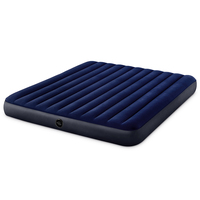 INTEX Luft matratze Blue Flock ing Air Bed 10IN King Dura-Beam Classic Flaumige Luft matratze