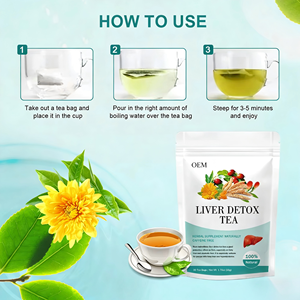 Tisane Détox Bio OEM pour le Foie – Mélange de Racine de Kudzu, Chrysanthème, Goji et Gynostemma – 100% Naturel, Sans Caféine – Boîte de 20 Sachets de Thé - Product Image 3