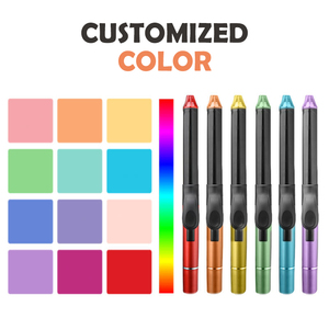 מחליק שיער מקצועי חשמלי עם טיפול קרטין, ציפוי קרמי, 2 ב-1, צג לד - Product Image 4