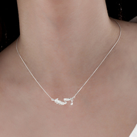 Colliers pendentifs Ailes d'Ange pour Femmes, en Argent Sterling 925, Collier Superposé Ajustable Tendance, Bijoux Fins Personnalisés, Vente en Gros