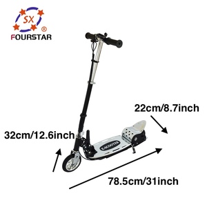 High Performance Steel <strong>Electric</strong> <strong>Scooter</strong> for <strong>Kids</strong> <strong>with</strong> Two PU Wheels Foldable Design <strong>Seat</strong> Max Load 150kg Outdoor Sports Riding - Product Image 2
