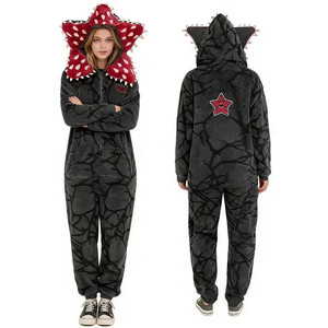 Pijama Unisex de Forro Polar Coral para Halloween Invierno 2025, Disfraz de Cosplay de <span class=keywords><strong>Stranger</strong></span> <span class=keywords><strong>Things</strong></span> 4, Mono de Flor Asesina - Product Image 1