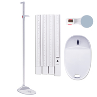 Mètre de hauteur portable, mesureur de taille, ruban à mesurer, règle rétractable, montage mural pour adultes et enfants, règle à roulettes