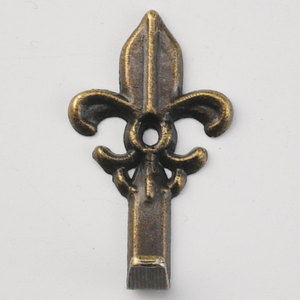 Antique Bronze <b>Single</b> Wall <b>Hook</b> Cast Iron Fleur De Lis Design For <b>Coat</b> And Cap Storage Behind Doors Or On Walls - Product Image 4