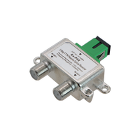 UT-King Digital 2 Way Satellite Splitter Kompatibel FTTH 45-1000MHz Kabel Koaksial Kehilangan Insersi Rendah Isolasi Tinggi RF Dalam Ruangan