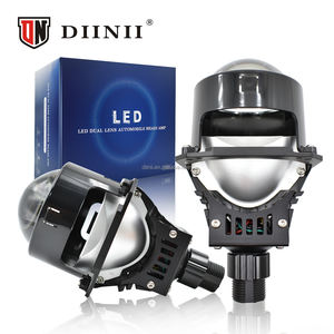 Lampe de projecteur Bi-LED 100W 10000lm Blanc 6000K Faisceau haut/bas IP68 Étanche Mini phares H4 Ventilateur de refroidissement Lumière laser Lentille LED - Product Image 1