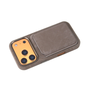 Custodia in pelle tinta unita multicolore con slot magnetico per carte, supporto e protezione antiscivolo anti-caduta per iPhone 17 Air - Product Image 2