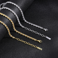 Collier chaîne torsadée plaqué argent S925 style européen et américain pour femme, mode hip-hop, ras du cou, luxe léger, polyvalent, cadeau