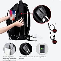 Sac à dos pour ordinateur portable de grande capacité, résistant à l'eau, avec port USB, pour les voyages d'affaires, les étudiants universitaires