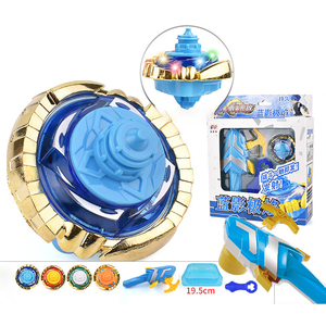 ألعاب الغزل الطائرة, HLC571 جديد ألعاب معدنية سحب سلسلة يطير الغزل اللعب فلاش حذافة LED الدوران مضيئة لعبة سحب سلك الارسال جيروسكوب لعبة - Product Image 5