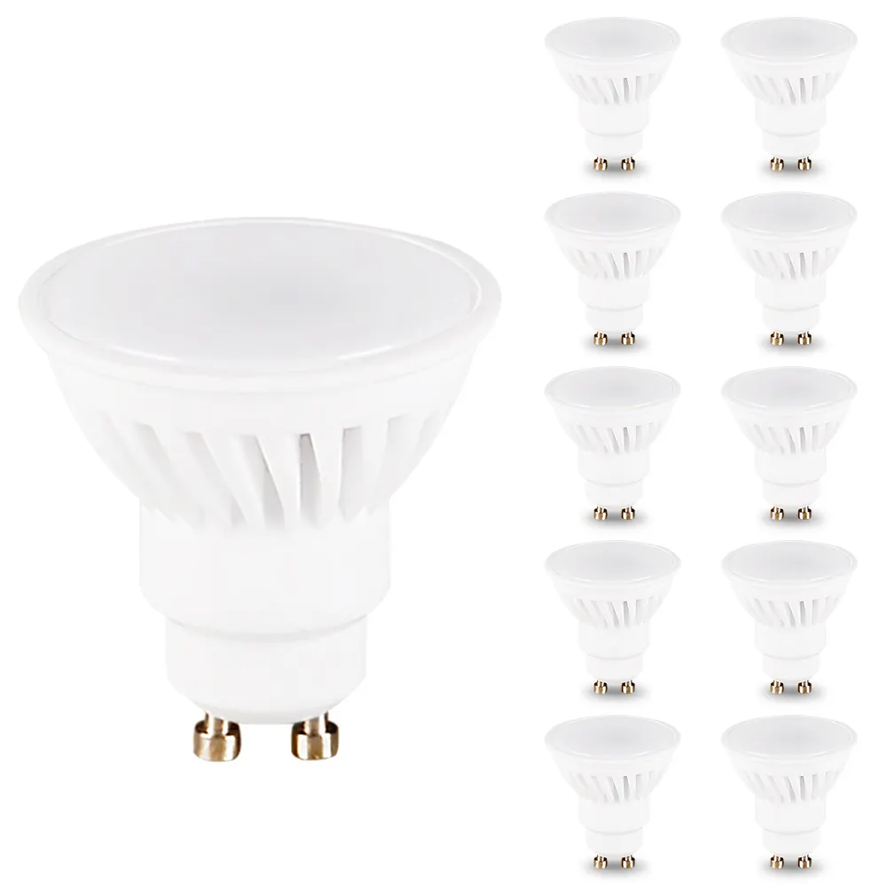 Faretto a LED di alta qualità a 120 gradi freddo freddo bianco caldo 10W GU10 MR16, faretto a lampadina a LED GU10