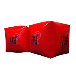 Hot Sale Red Floating Water Inflatable Swimming Buoy For Racing Marks