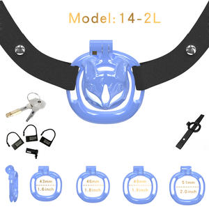 Mignon <span class=keywords><strong>mini</strong></span> dispositif de chasteté en plastique plat <span class=keywords><strong>ceinture</strong></span> cage à bite godes en forme d'animal pour hommes jouets sexuels avec verrouillage du pénis - Product Image 3