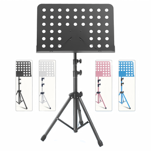 Atril de Música Grande con Diseño de Orificios, con Bolsa de Almacenamiento, Soporte Plegable para Partituras, Colorido, Estándar de Exportación - Product Image 1