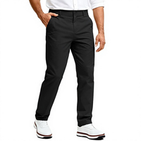 Pantalon de golf thermique décontracté à jambe droite et fermeture éclair conique, éco-responsable, pour hommes, avec logo personnalisé pour golfeurs