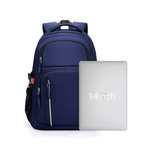 Blue Waterproof <b>Backpack</b> <b>Large</b> Capacity Travel High School College Student Bookbag Rucksack Daypack Sport Double Shoulder Bag - Product Image 2