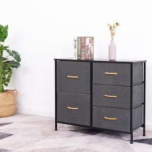 Gabinete de Almacenamiento con Cajón de Tela Extraíble para Dormitorio Organizador de Clóset Cómoda - Product Image 4