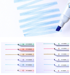 Đầu duy nhất Highlighter đánh dấu tùy ý độ dày phẳng tip Màu đánh dấu cho sinh viên giải thưởng - Product Image 4