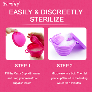 550ML Microwavable <span class=keywords><strong>Menstrual</strong></span> Productos sostenibles <span class=keywords><strong>Copa</strong></span> <span class=keywords><strong>Menstrual</strong></span> Esterilizadores Taza plegable de silicona resistente al calor - Product Image 6