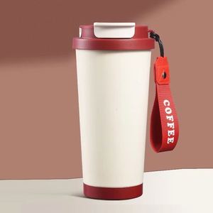 Logo Custom 510Ml 316 Stainless Steel Outdoor Double <b>Drinking</b> Cup Large Capacity Travel Gift Thermal Coffee Cup Mug With <b>Straw</b> - Product Image 3