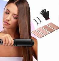 Styler capillaire multifonction 4-en-1 avec plaques interchangeables en céramique 1,5 mm, 4 températures, cordon de 2 m, OEM ODM pour salon, maison et voyage
