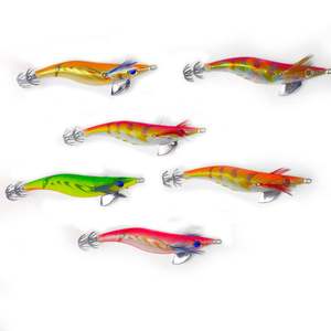 Señuelo de pesca japonés de 20g/0,7 oz, molde de madera para camarones <span class=keywords><strong>Egi</strong></span>, anzuelo de calamar, plantilla, señuelo de pulpo - Product Image 3