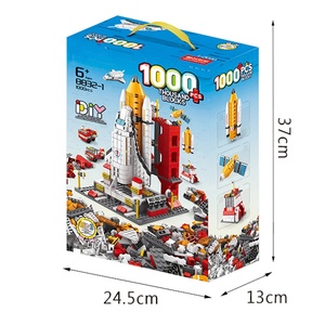 Amtoy-6 IN 1 Science earning oys Pace huttle huodel lastic lasic uilding Lock Ricks <span class=keywords><strong>1000</strong></span> PS S Fo IDS IFT - Product Image 5