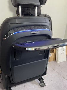 Backboard Folding Table With <b>Ambient</b> <b>Lighting</b> Push-Button Switch Wireless Charging 4 Angle Adjustment for Nissan X-Trail 2024 ZB - Product Image 1