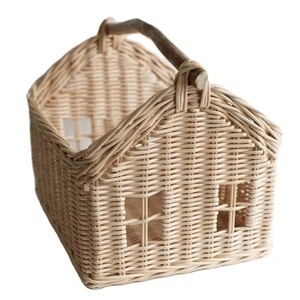 Yiqiang thiết kế hiện đại mây nhà hình trẻ em của dệt lưu trữ giỏ cho ngôi nhà trang trí đám cưới món quà sinh nhật - Product Image 1