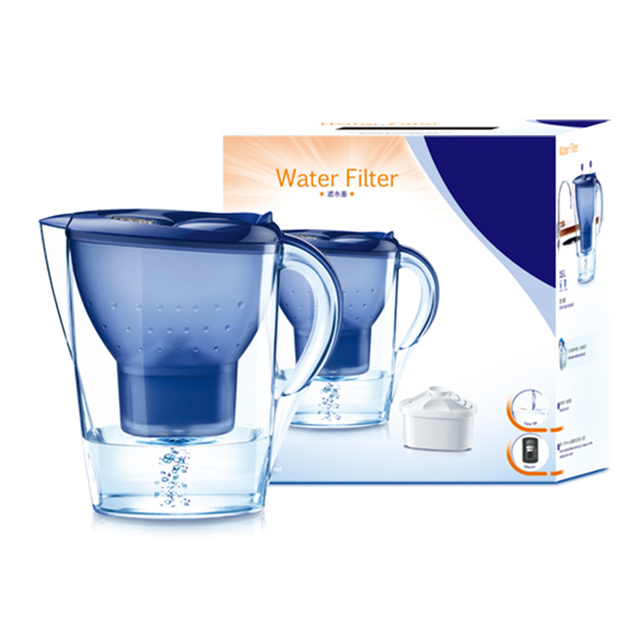 Factory Supply 3.5 L Portable RV Water Filter Pitcher Mineral Filter Alkaline Water Pot Alkaline Water Filter Cartridge BPA Free