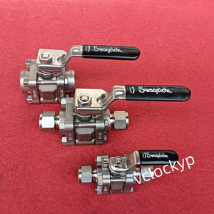Vanne à boisseau sphérique Swagelok en acier inoxydable, série 60, 3 pièces, SS-62TS8, d'occasion - Product Image 1