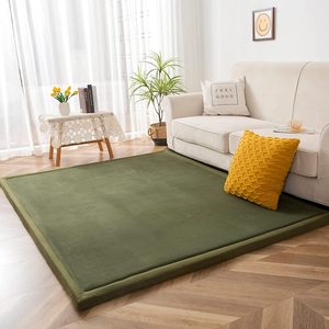 Wholesale 3CM Thickness Tatami <b>Floor</b> <b>Mat</b> Ultra Soft Coral Velvet Kids Children Rug Bedroom Baby Play <b>Mat</b> with Memory Foam Inner - Product Image 1