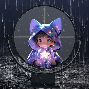 Pantalla LED Holográfica Cilíndrica 3D para Publicidad, con Pantalla Transparente, Uso en Interiores y Exteriores, Educación, Control Remoto, Marca OEM - Product Image 1