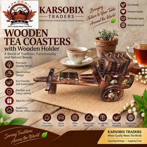 Bamboo Novelty Tea <b>Coasters</b> with Holder Handcrafted Eco Friendly <b>Drink</b> <b>Coasters</b> Square Tableware for Home Cafe Gift - Product Image 2