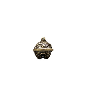 Brass Taotie Small Bell Pendant 27mm Length 26mm Width For <b>Car</b> Keychain Pet Necklace Chinese Style Decorative Accessory - Product Image 2
